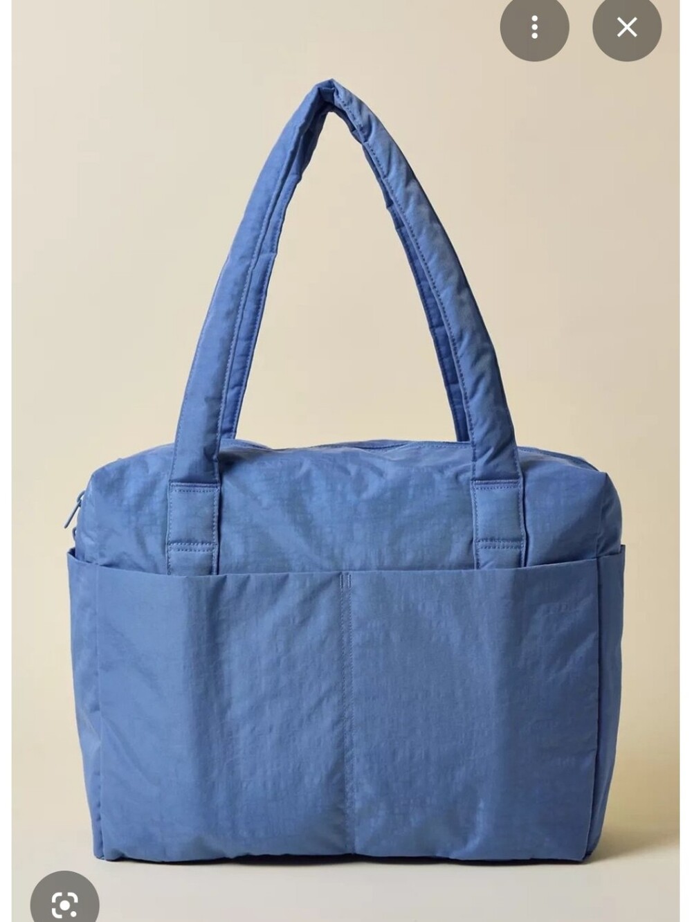 NWT BAGGU Small Cloud Carry-on Bag In UO Exclusive Color Steel Blue Travel Bag